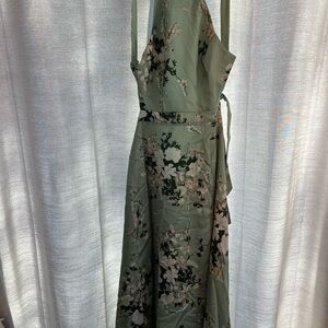 Azazie Sage Floral Maxi Dress